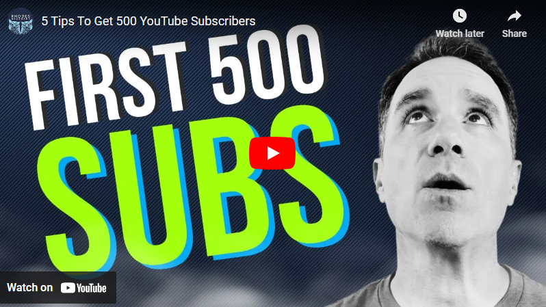 5 Tips to Get 500 Subscribers