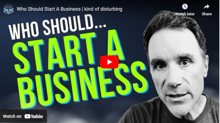 Who Should Start A Business kind of disturbing